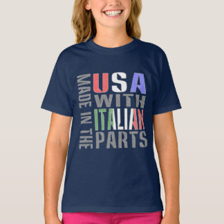 Gemaakt in de VS met Italiaanse Onderdelen Meisjes T-shirt
