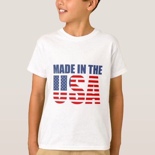 gemaakt in de vs t-shirt (Voorkant)