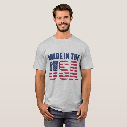Gemaakt in de VS T-shirt (Voorkant volledig)