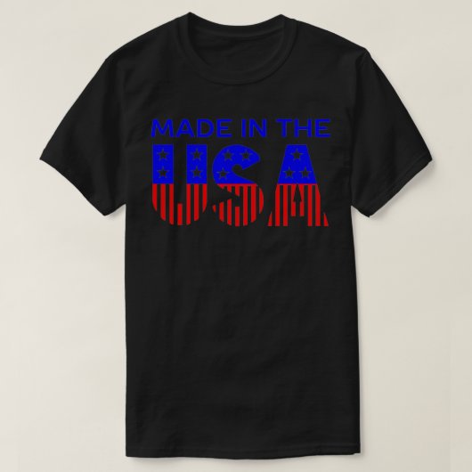 Gemaakt in de VS T-shirt (Design voorkant)