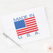 Gemaakt in de VS Vierkante Sticker (Envelop)