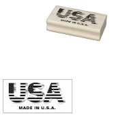 Gemaakt in de VS vlag rubberen stempel (Gestempeld)