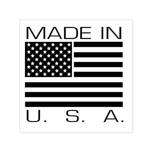 Gemaakt in de VS Zelfinktende Stempel (Design)