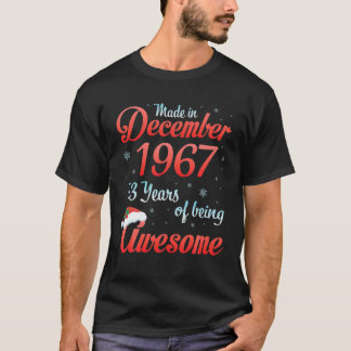 Gemaakt in december 1967 Gelukkige verjaardag 53 j T-shirt