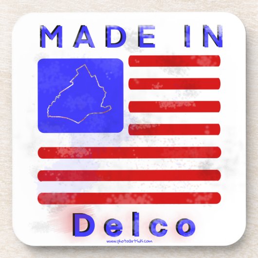 Gemaakt in Delco Bier Onderzetter (Voorkant)