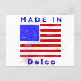 Gemaakt in Delco Briefkaart