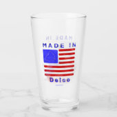 Gemaakt in Delco Glas (Achterkant)