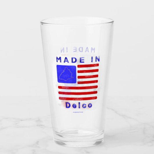 Gemaakt in Delco Glas (Voorkant)