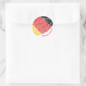 Gemaakt in Duitsland, Duitse productverpakking sti Ronde Sticker (Tas)