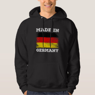 gemaakt in Duitsland met Duitse vlag novelty Graph Hoodie