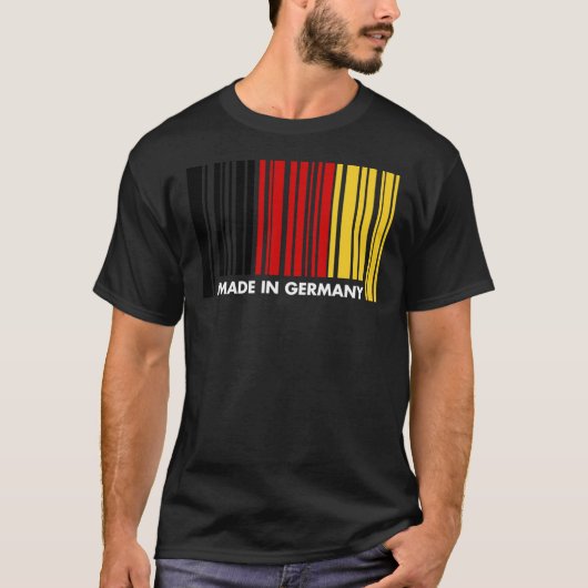 Gemaakt in Duitsland Oktoberfest Barcode T Shirt D (Voorkant)