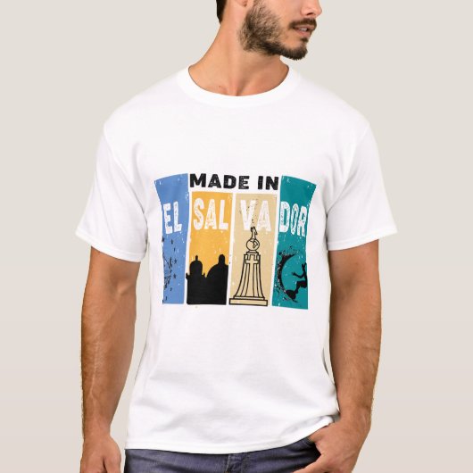 GEMAAKT IN EL SALVADOR T-SHIRT (Voorkant)