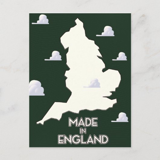 Gemaakt in Engeland Briefkaart (Voorkant)