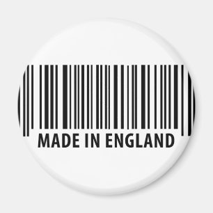 gemaakt in engeland streepjescode magneet