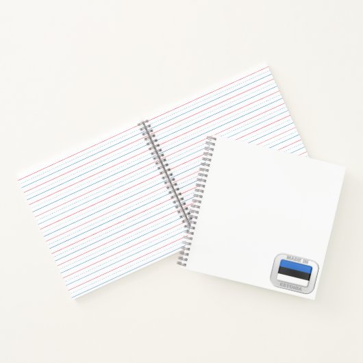 Gemaakt in Estland Notitieboek (Binnen)