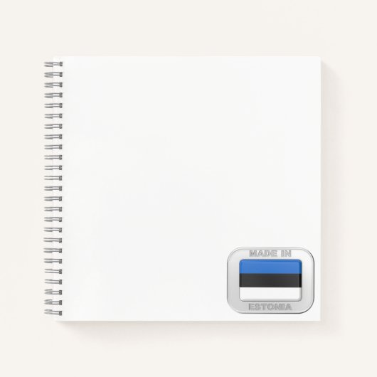 Gemaakt in Estland Notitieboek (Voorkant)