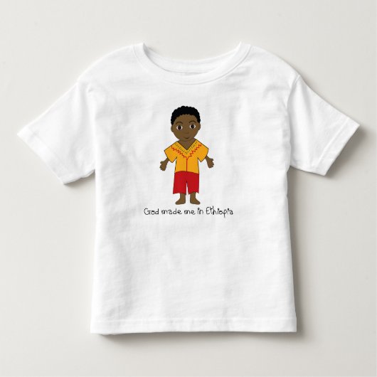 Gemaakt in Ethiopië: Jongen Kinder Shirts (Voorkant)