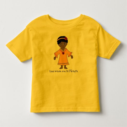 Gemaakt in Ethiopië: Meisje Kinder Shirts (Voorkant)