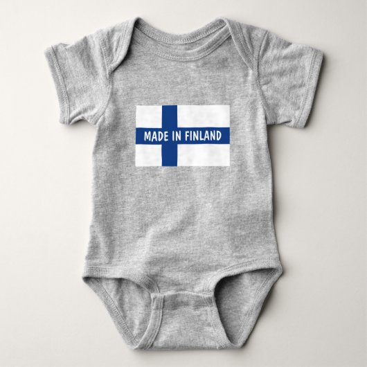 Gemaakt in Finland babykleding voor pasgeboren kin Romper (Voorkant)