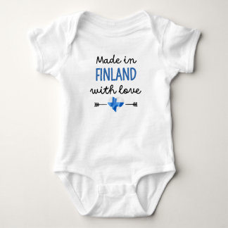 Gemaakt in Finland met Liefde Baby Bodysuit Schatt