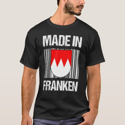 gemaakt in franconia fänksch - wapenschild t-shirt (Voorkant)