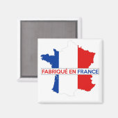 gemaakt in frankrijk , label van de landenkaart fa magneet (Voorkant / Achterkant)