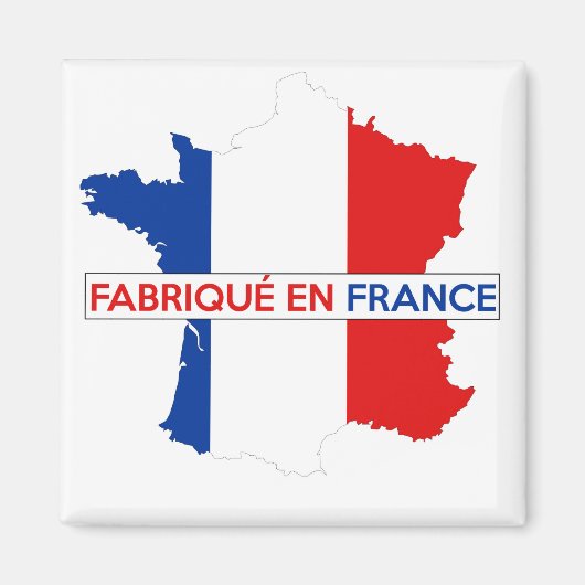 gemaakt in frankrijk , label van de landenkaart fa magneet (Voorkant)