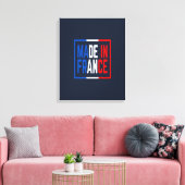 Gemaakt in Frankrijk Wijnkunst Canvas Afdruk (Insitu (Woonkamer))