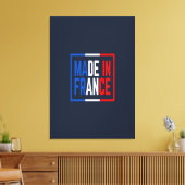 Gemaakt in Frankrijk Wijnkunst Canvas Afdruk (Insitu (Woonkamer))