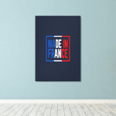 Gemaakt in Frankrijk Wijnkunst Canvas Afdruk (Insitu (Houten vloer))