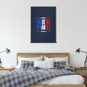 Gemaakt in Frankrijk Wijnkunst Canvas Afdruk (Insitu (Slaapkamer))