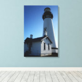 Gemaakt in Frankrijk - Yakina Head Light, Oregon Canvas Afdruk (Insitu (Houten vloer))