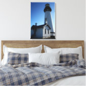 Gemaakt in Frankrijk - Yakina Head Light, Oregon Canvas Afdruk (Insitu (Slaapkamer))