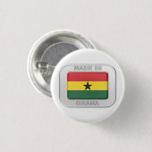 Gemaakt in Ghana Ronde Button 3,2 Cm (Voorkant /achterkant)