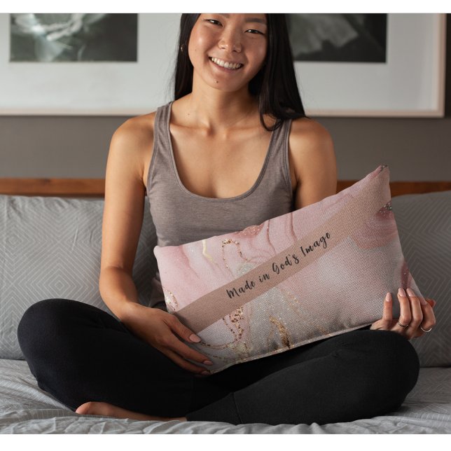 "Gemaakt in Gods Afbeelding" Accent kussen aangepa (Creator heeft geüpload)