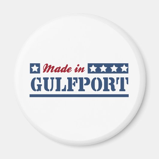 Gemaakt in Gulfport Magneet (Voorkant)