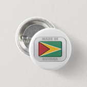 Gemaakt in Guyana Ronde Button 3,2 Cm (Voorkant /achterkant)