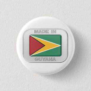Gemaakt in Guyana Ronde Button 3,2 Cm