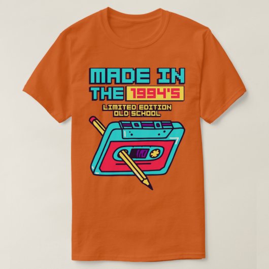 Gemaakt in het Cassettebandje van de Retro van 199 T-shirt (Design voorkant)