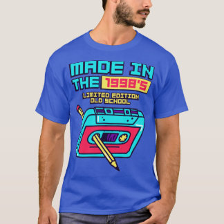 Gemaakt in het Retro-Cassettebandje van 1998 T-shirt