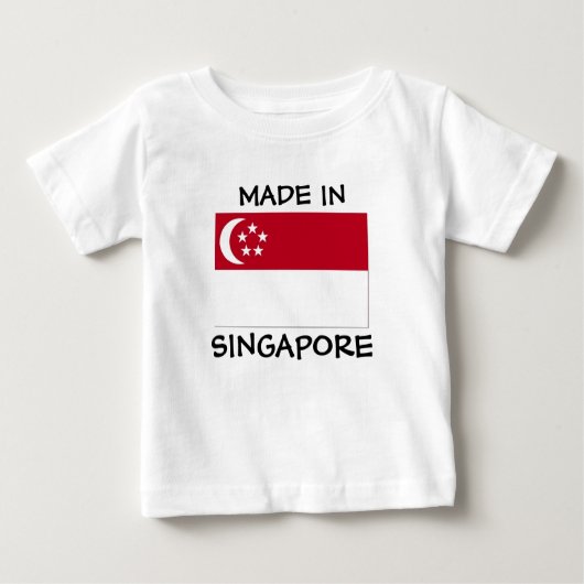 Gemaakt in het Singapore baby shirt (Voorkant)