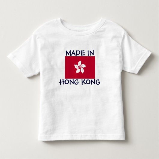 Gemaakt in Hong Kong Kinder Shirts (Voorkant)