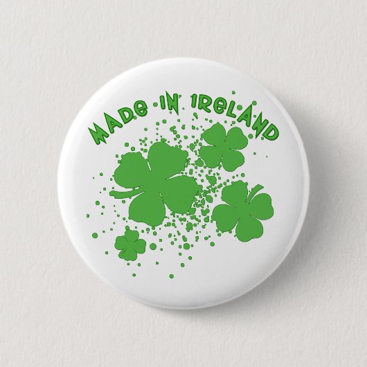 Gemaakt in Ierland met shamrockproducten Ronde Button 5,7 Cm (Voorkant)