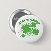 Gemaakt in Ierland met shamrockproducten Ronde Button 5,7 Cm (Voorkant /achterkant)