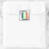 Gemaakt in Ierland Vierkante Sticker (Tas)