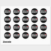 Gemaakt in Indonesië Ronde Sticker (Vel)