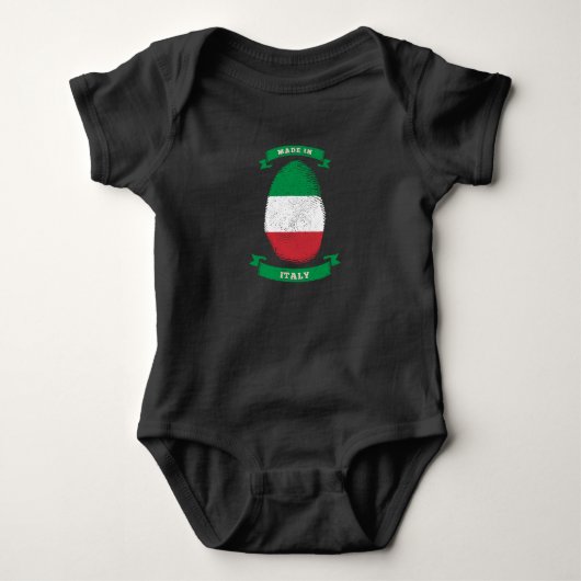 GEMAAKT IN ITALIË FINGERPRINT Birthday Romper (Voorkant)