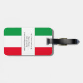 Gemaakt in Italië Italiaanse vlag Rood Wit Groen I Bagagelabel (Achterkant horizontaal)