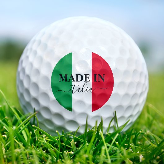 Gemaakt in Italië Italiaanse vlag Rood Wit Groen I Golfballen