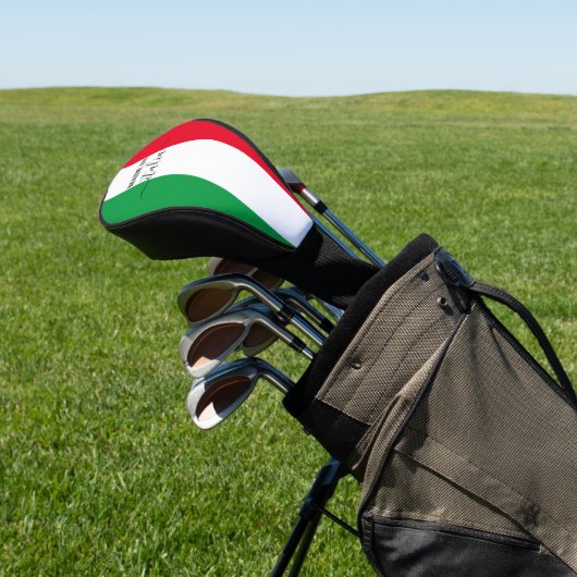 Gemaakt in Italië Italiaanse vlag Rood Wit Groen I Golfheadcover (Insitu)